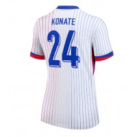 Echipament fotbal Franţa Ibrahima Konate #24 Tricou Deplasare European 2024 pentru femei maneca scurta